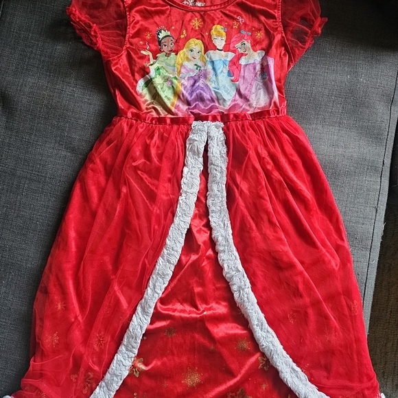 Disney Girls' Christmas Soft Long Pajama Nightgown Size 8 - Picture 2 of 3